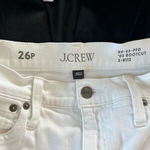 J. Crew White Bootcut Jeans